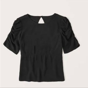 Abercrombie & fitch back puff sleeve top